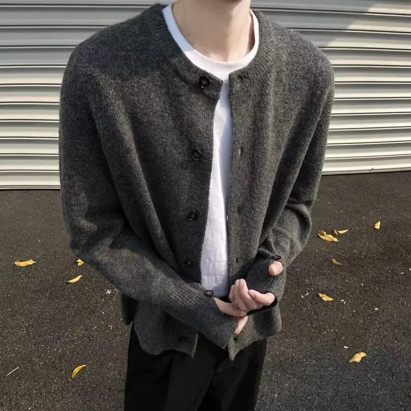 جولة الرقبة سترة سترة الرجال الشتاء سترة قصيرة سترة أمريكية JJ818 #4