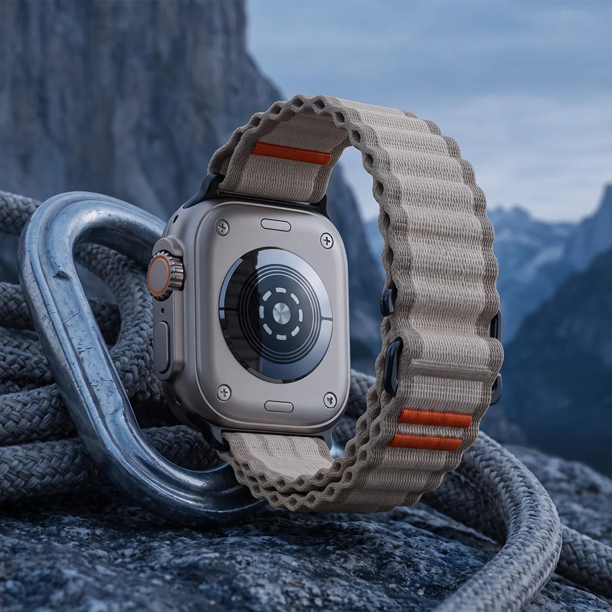 Alpine Loop Armband für Apple Watch Ultra 4/3 S12 11 10 9 8 Atmungsaktives Sportarmband für Iwatch 49 46 44 42 40 38mm Ersatzarmband – Detail 4