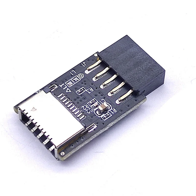 Motherboard USB2.0 9Pin to TYPE-C A-KEY Front Connector Converter USB3.2 TYPE-E Interface Header Adapter