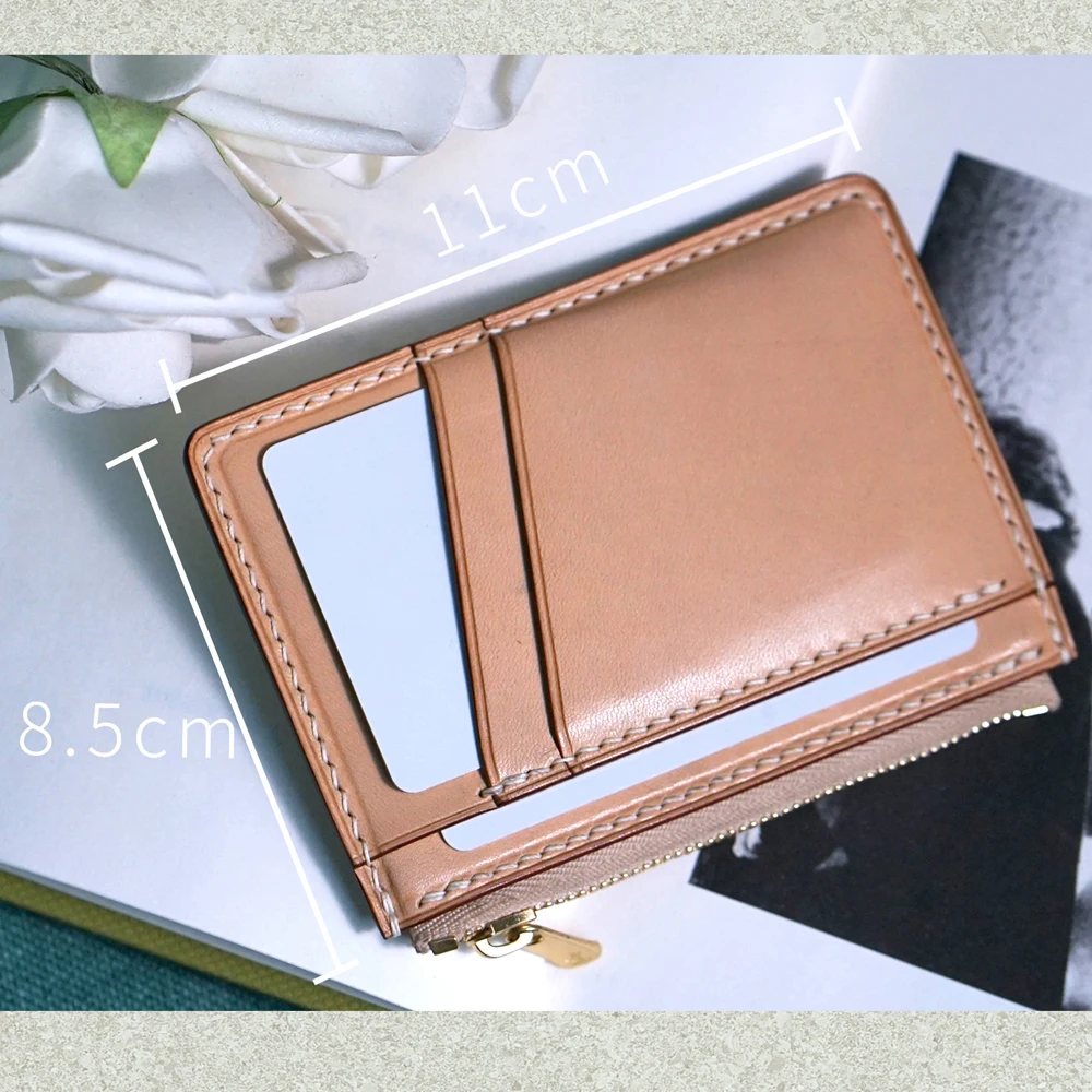 DIY leather craft  coin bag zipper cardholder wallet cutting dies knife mold metal hollowed punch tool blade 11x8.5cm