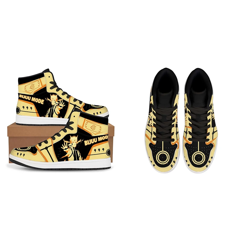 

Naruto Anime High-Top Shoe Leisure Man Woman Basketball Shoes Sneakers Uchiha Madara Couple Shoes Customizable Festival Gift