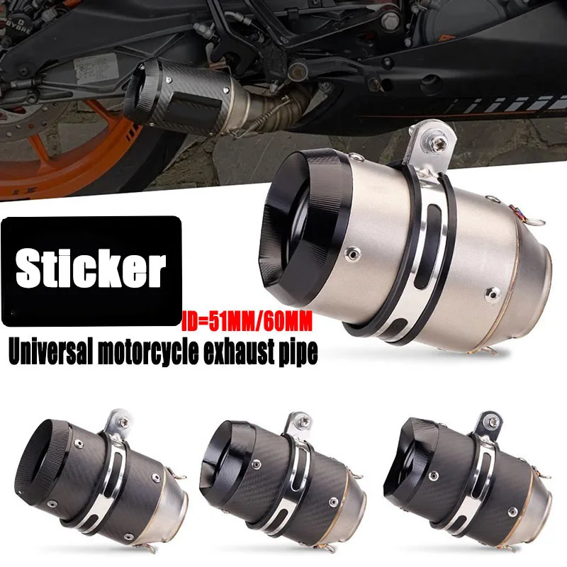 Rura wydechowa AR Austin Racing 51mm 60mm Uniwersalna rura wlotowa tłumika Rura wydechowa Końcówka rury wydechowej