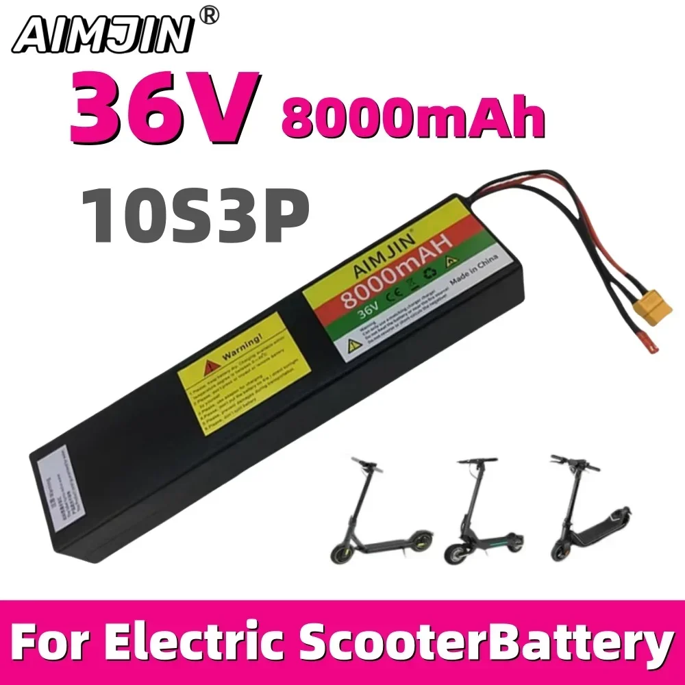 

10S3P 18650 Lithium-Ion Battery Pack 36V 8000mAH, Suitable for KUGOO S1/S2/S3 Electric Scooters