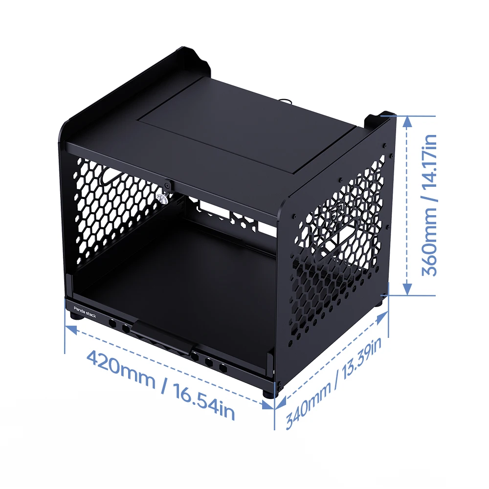 

BIQU Panda Perch Dual AMS Модульная расширяемая алюминиевая конструкция для хранения Bambu Lab P1P P1S X1C X1E Two AMS/AMS 2 Pro