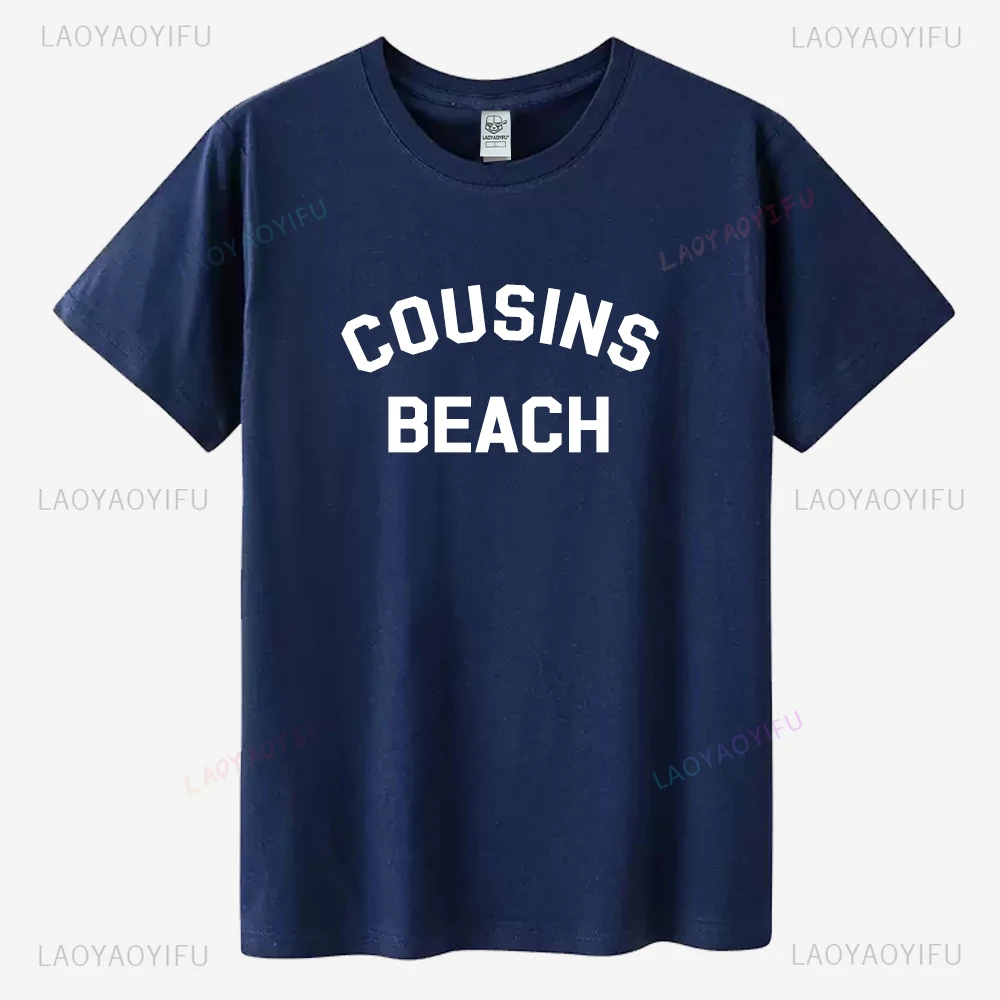 Cousins praia o verão eu virou camisetas gráficas bonitas mulheres menina o-pescoço camisa de verão presente para fãs algodão casual streetwear