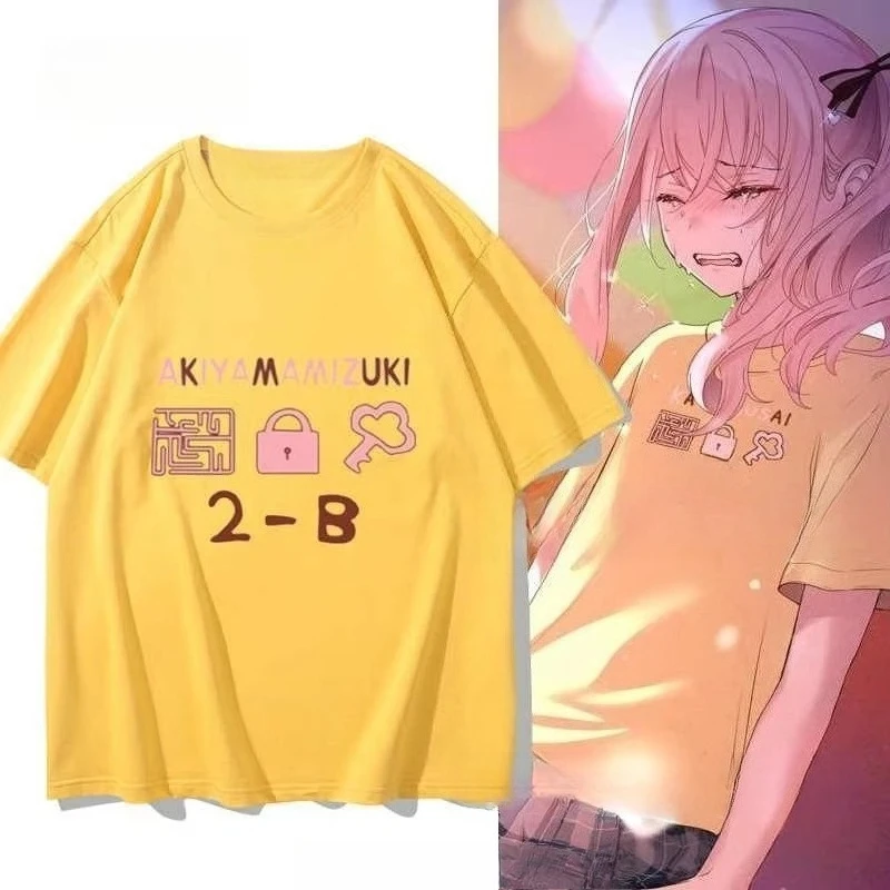 

Japanese Anime Girl Game Men's T-shirt Oversized T-shirt Casual Cotton Daily Four Season T-shirt Women's Clothing Breathable Top