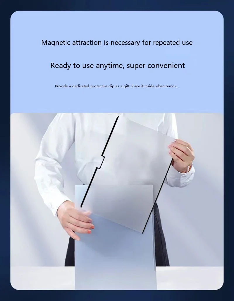 Magnetischer Anti-Blaulicht-Bildschirmschutz für MacBook 13-16 Zoll Wiederverwendbare Augenschutzfolie – Detail 12