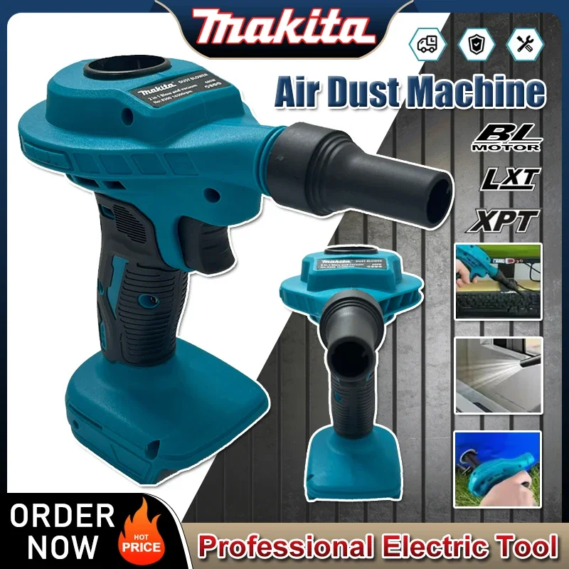 

Makita 2 IN 1 Cordless Air Dust Machine Efficient Rechargeable Vacuum Clean Inflator Computer Cleaning Power Tool For 18VBattery