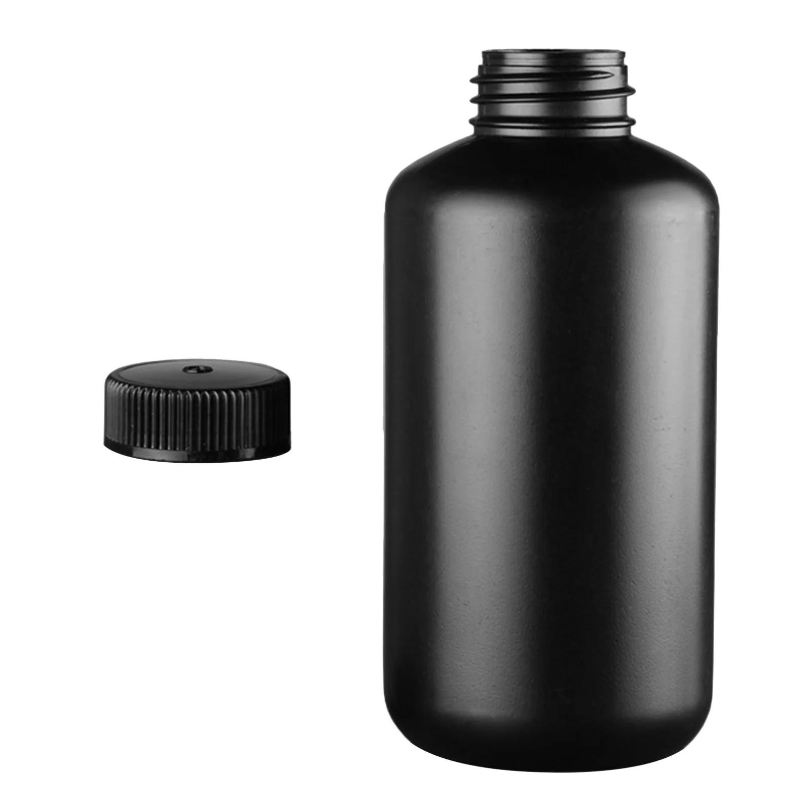 

500Ml Plastic Reagent Bottle Chemical Lab Liquid Sample Container Uv Resistant Black Pe Durablesealed Cap Empty Sampling Jar