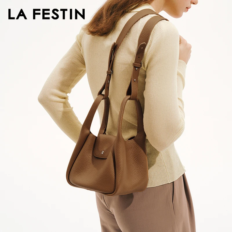 LA FESTIN Original Brand Women Bag 2024 New Handbag Large Capacity Bags Leather Bag designer Luxury Bag Shoulder Bag Crossbody