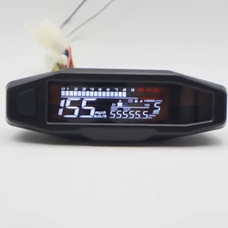 Mini Universal RPM Motorcycle Meter Speedometer Digital Odometer Electric Injection Carburetor Instrument For Russian KR200