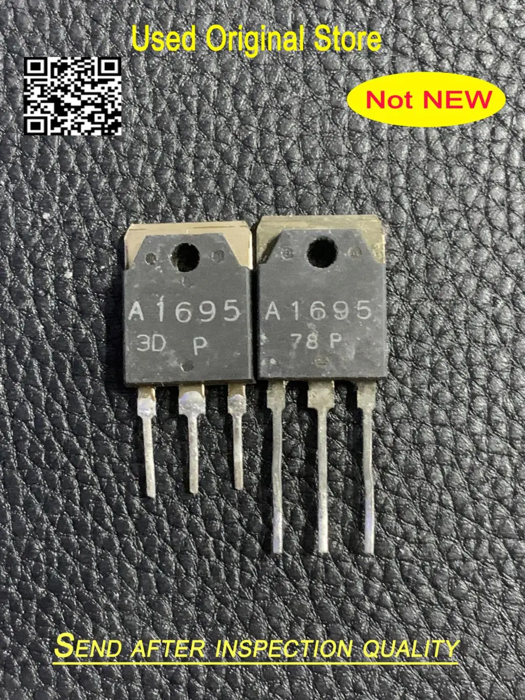 Usado original 10 Uds = 5 pares A1490 C3854 A1491 C3855 A1492 C3856 A1693 C4466 A1694 C4467 A1695 C4468 2SA1695 2SC4468 TO-3P