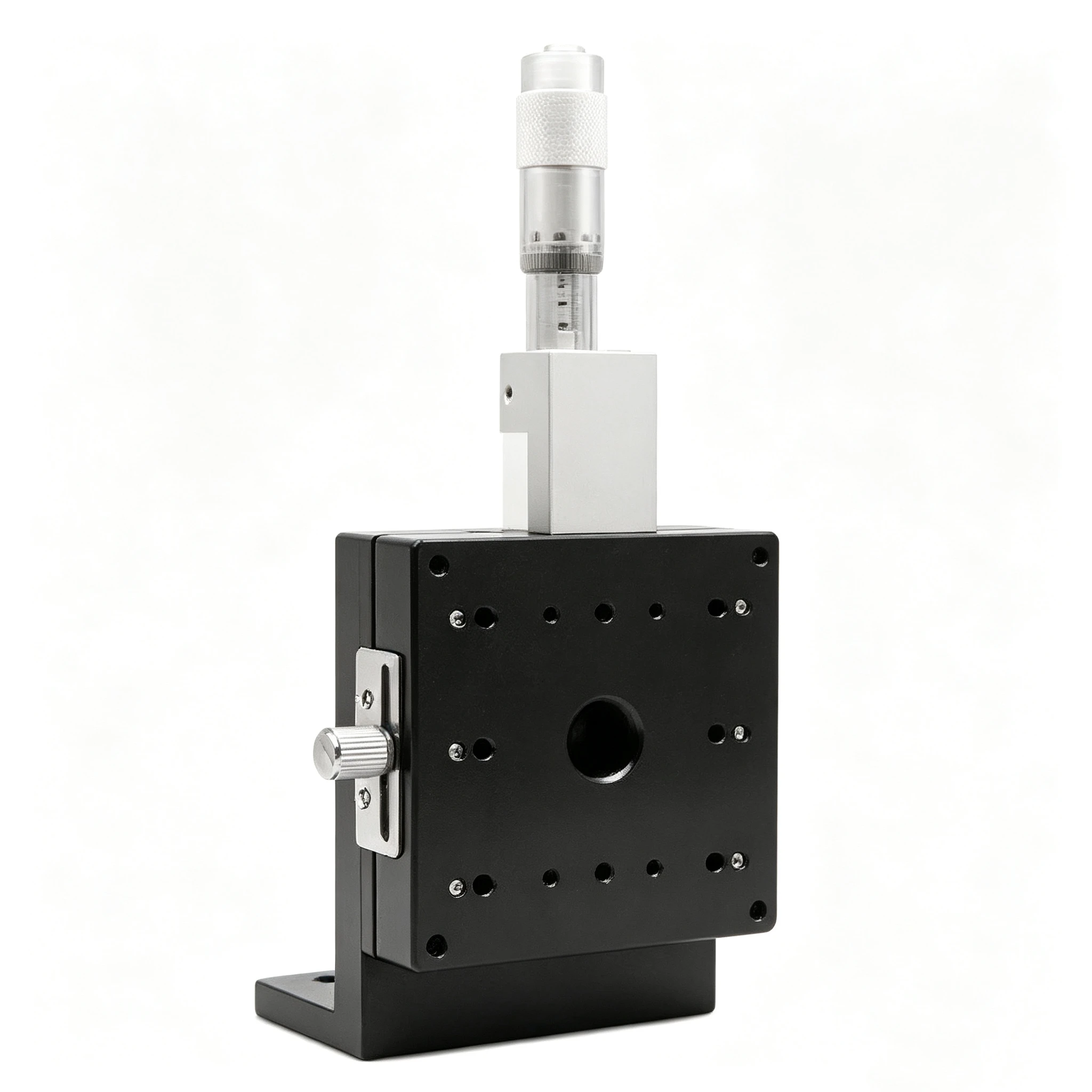 Z Axis 80mm LV80-C2/L2/R2 Vertical Lifting Sliding Table Manual Displacement Fine Adjustment Platform Cross Guide Linear table