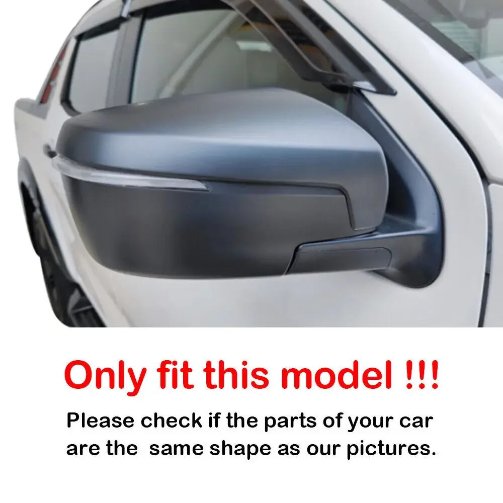 For Isuzu D-Max Dmax 2021-2024 Car Sticker Rearview Side Mirror Cover Wing Cap Exterior Door Rear View Case Trim Carbon Fiber