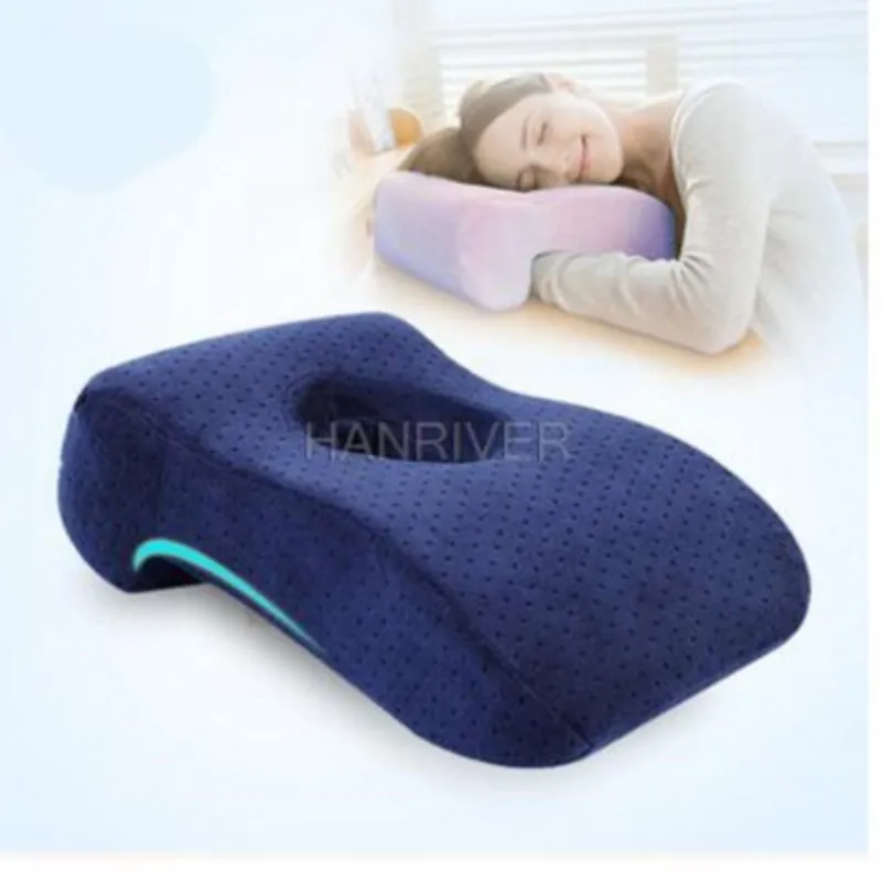 

Memory cotton velvet nap pillow office lie prone to lie prone to lie prone sleeping pillow students pillow free air