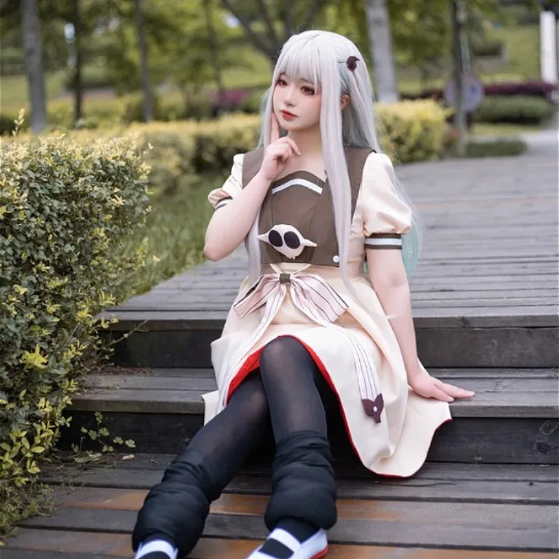Яширо Нене Косплей Костюм Аниме Унитаз Jibaku Shounen Hanako-kun Dress Up Персонаж Парик Платье Аксессуары Полный Комплект Девушка