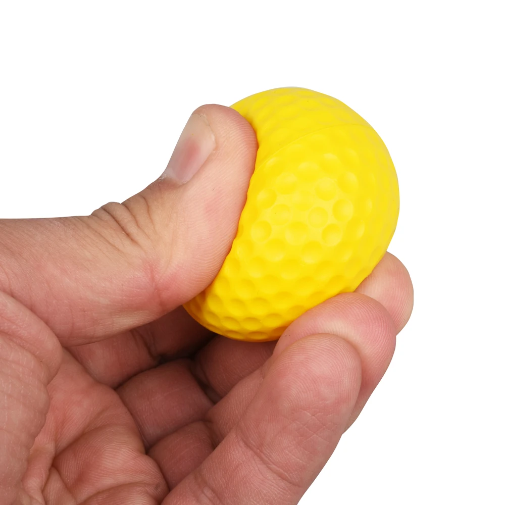 10Pcs PU Foam Golf Balls Sponge Elastic Indoor Practice Training Soft Golf Ball