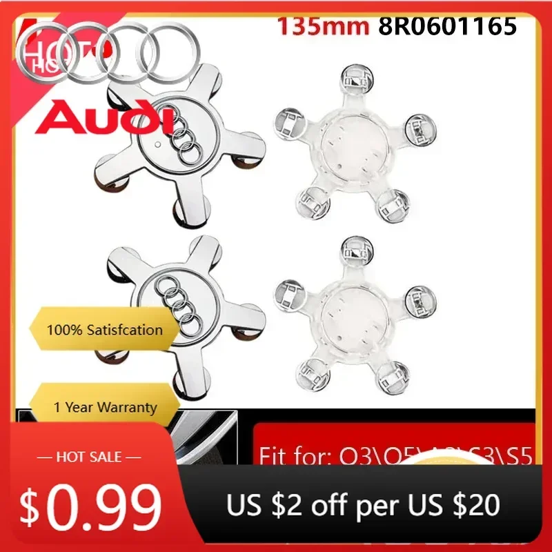 

Hub Caps Hot For Audi 4PCS 135mm Wheel Center Hub Caps Silver For Audi 8R0601165 For Audi Q5 Q3 A3 S3 S5 Sline Cool Autobots