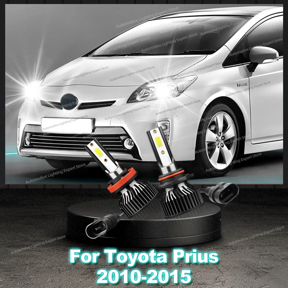 

2/4 шт. 25000LM светодиодные автомобильные фары Canbus Plug-N-Play, лампы для Toyota Prius 2010 2011 2012 2013 2014 2015