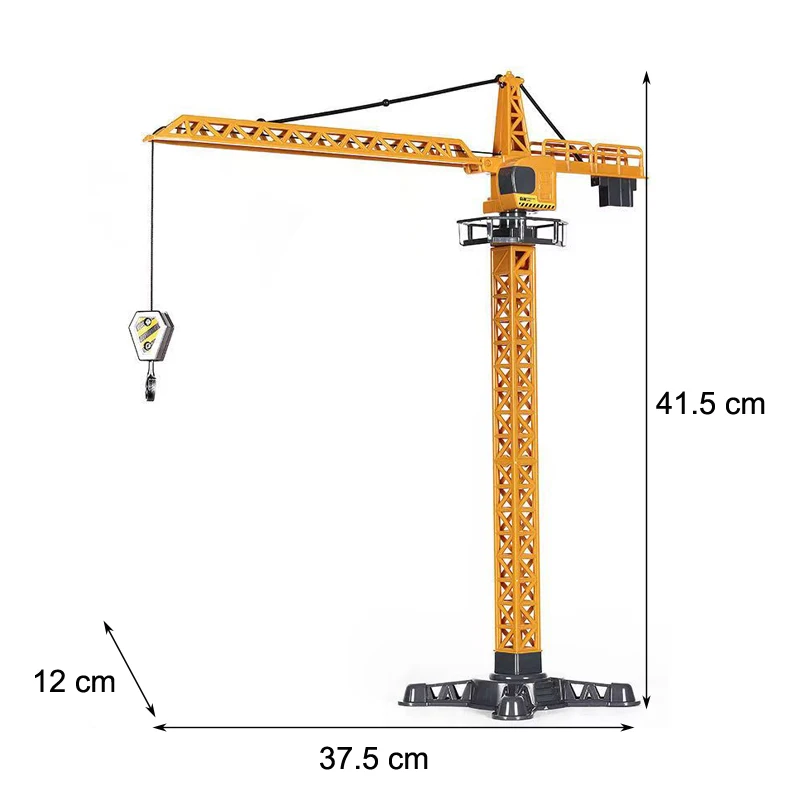 Forklift Bulldozer Excavator Tower Crane Engineering Vehicle Model Diecast Toys for Boys Alloy+Plastic Tractor Inertial Driving