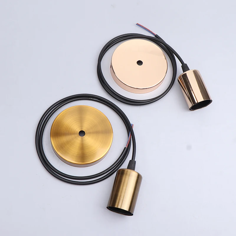 Portalámparas de luz colgante E27, Kit de iluminación tipo tornillo, juego de línea de candelabro, accesorio de Luz Retro DIY