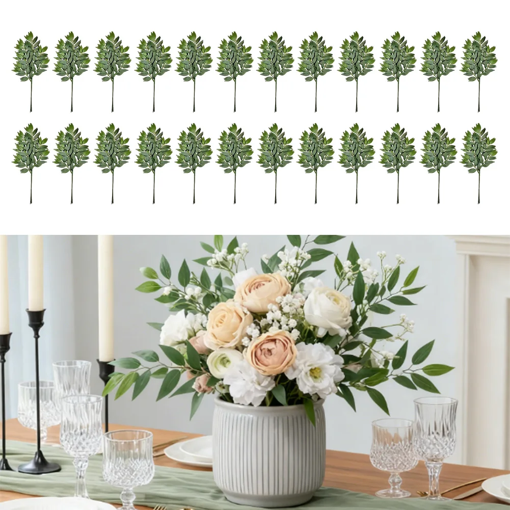 artificial-green-plant-branches-24-pcs-set-for-room-decor-for-dining-table-weddings-and-party-floral-arrangements