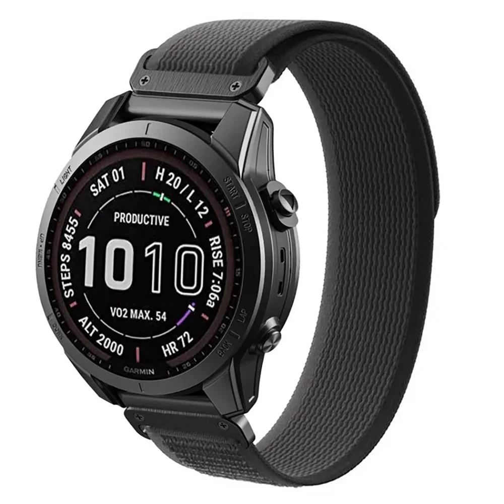 26 22mm Quickfit Nylon Watchband Strap For Garmin Fenix 7 7X Pro 6X 5X/Epix Pro Gen2 51mm 47mm forerunner 955 965