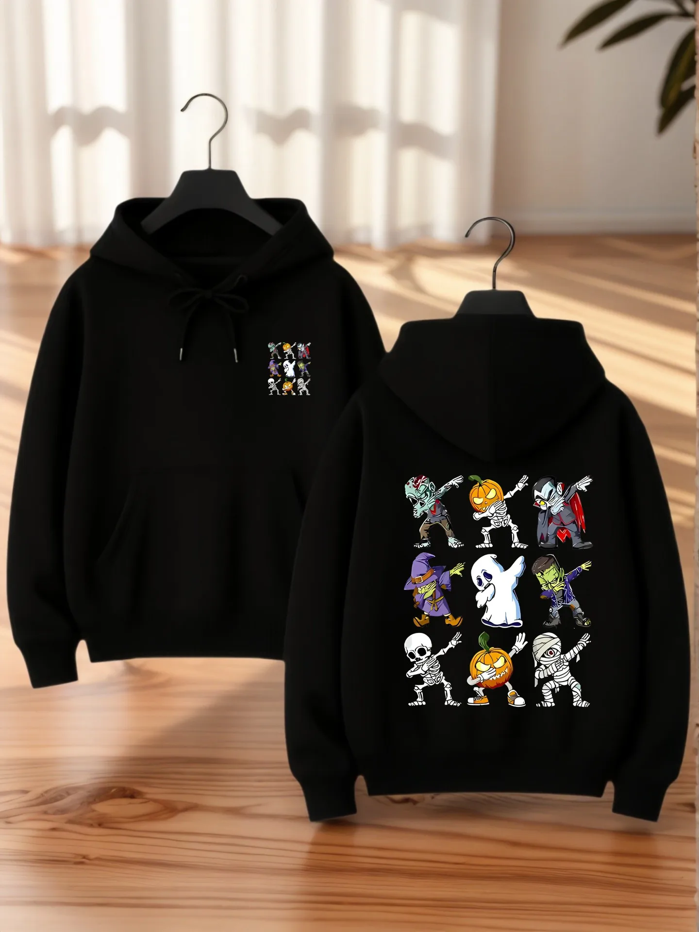 Starry - بلوفر بغطاء للرأس برسومات ليلية للنساء، تصميم جمالي عتيق، مزيج من القطن، ملابس يومية غير رسمية، للمراهقين #1