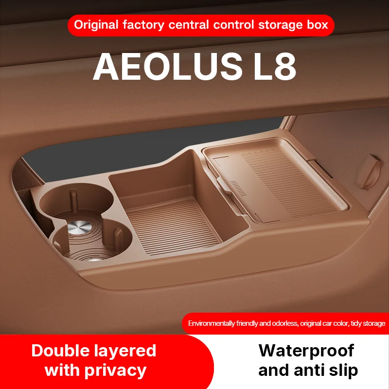 

For ‌‌AEOLUS L8 2025 Storage Box Center Armrest Hidden Box Cup Holder Organizer Interior Accessories
