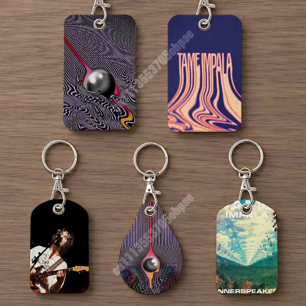 Deadbeat T-Tame K-Kevin Impala Parker Leather Keychain Card Holder for Airtag & ID Cards Business Bag Charm