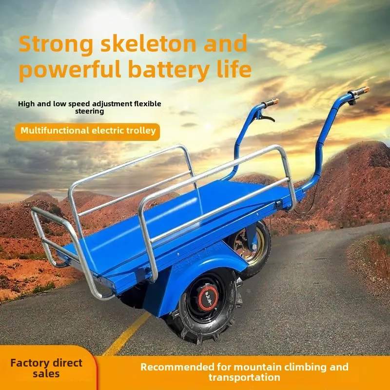 

electric chicken bus agricultural tricycle with bucket trolley