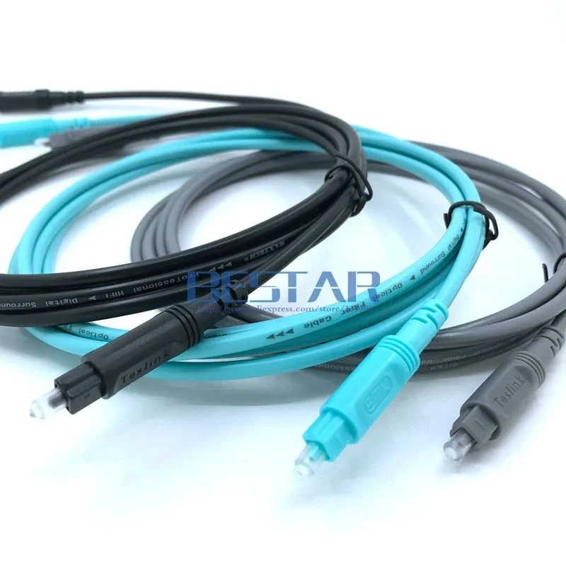 光デジタルオーディオケーブル光ファイバ Toslink 金メッキ光ケーブル 1 メートル 1.5 メートル 2 メートル 3 メートル 5 メートル 8 メートル 10 メートル 15 メートル 20 メートル 25 メートル 30 メートル 3 フィート 5 フィート 6 フィート