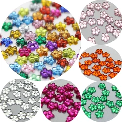 2000 Acrylic Flatback Mini Flower Gems Rhinestones 4mm Pick Your Color