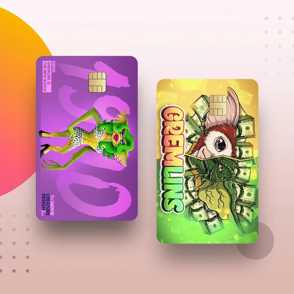 G-Gremlins Gizmo MonsterDiy ملصق بطاقة الخصم الائتمانية ملصق الحفلات الديكور مقاوم للماء شريحة صغيرة بطاقة الجلد ملصق #2