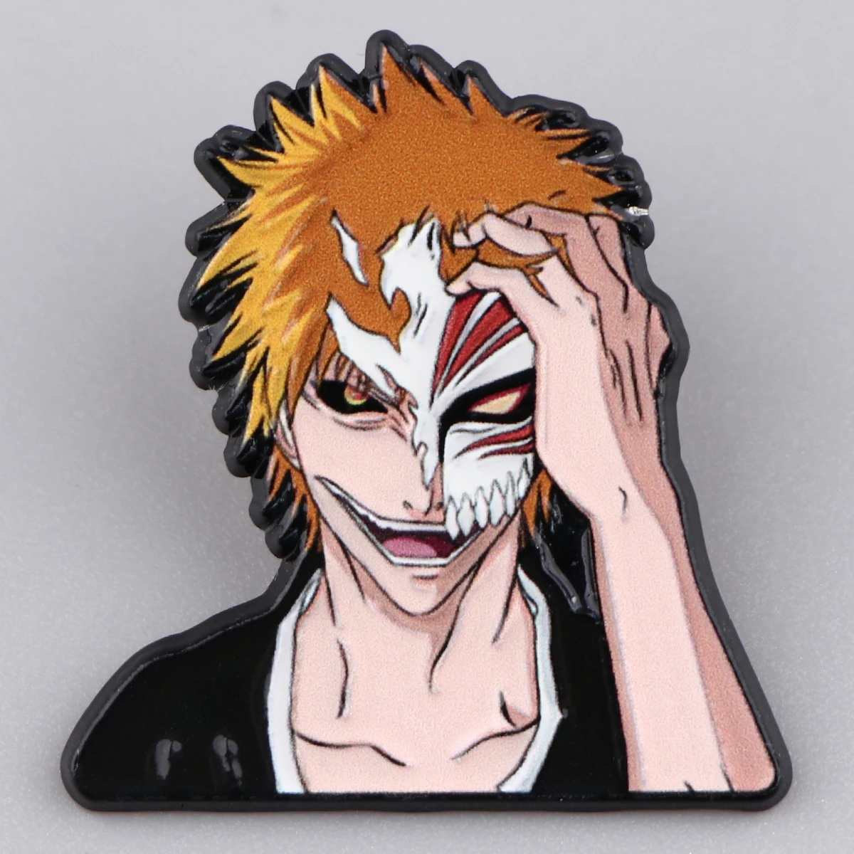 Anime Cosplay Death Mask Enamel Pins Cartoon Creative Jewelry Brooches Funny Manga Lapel Badges for Backpack Clothes Accessories