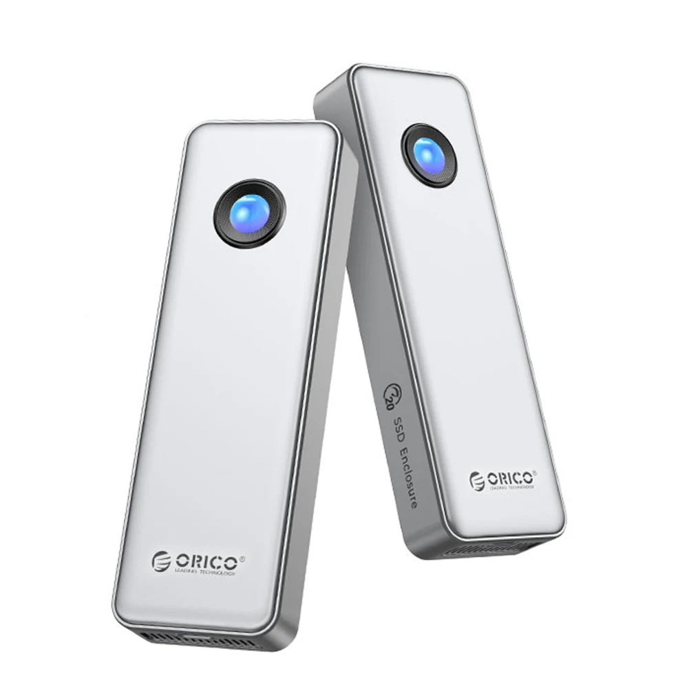 RGB 40Gbps USB4 SSD Enclosure 8TB M.2 NVMe SSD เคสพัดลมทำความเย็นกล่องสถานะทึบเข้ากันได้กับ Thunderbolt 3/4