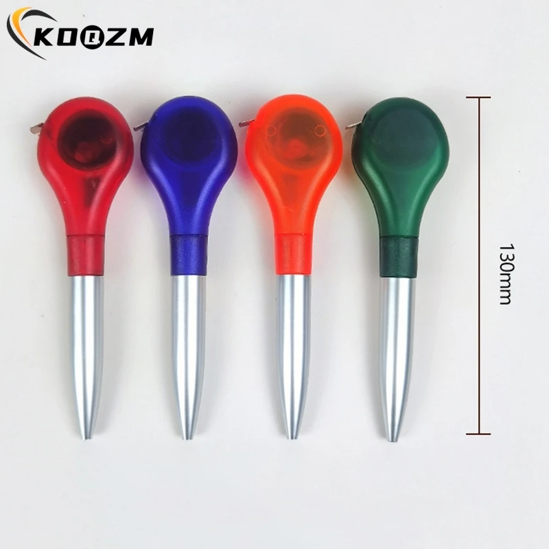 1PCS Creative Stationery Tape Ruler Tools Supplies Pen Portable Mini Retractable Tape Measure Ballpoint Pen Ballpoint Pen