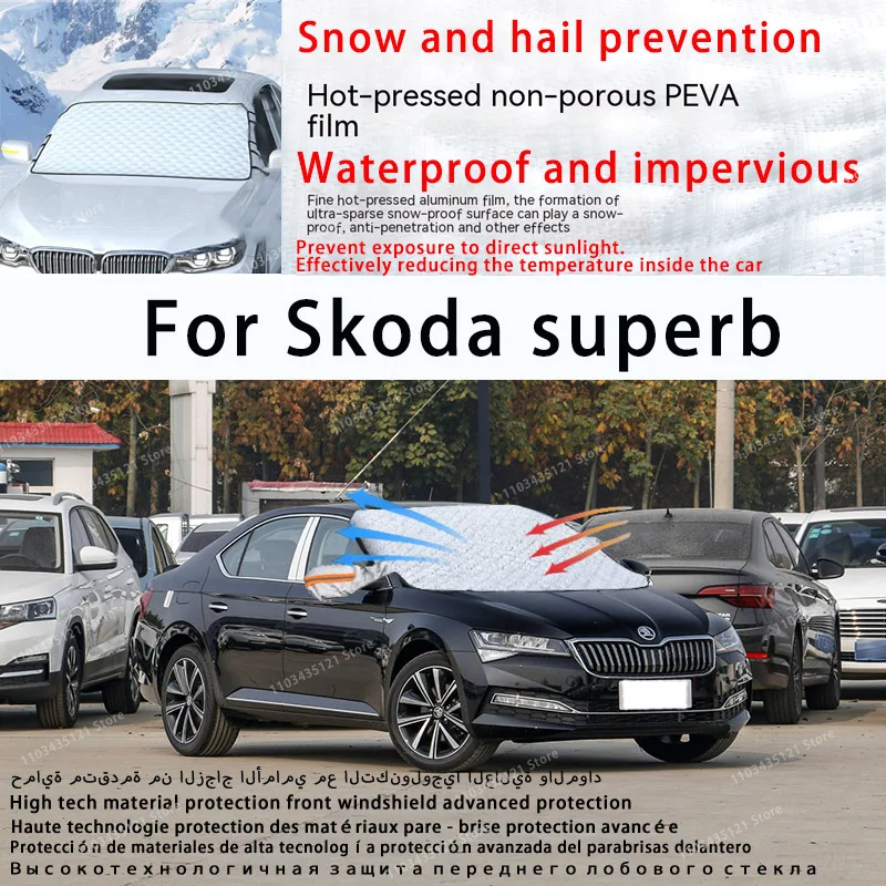 

For Skoda superb the front windshield of a car is shielded from sunlight, snow, and hail auto tools car accessories