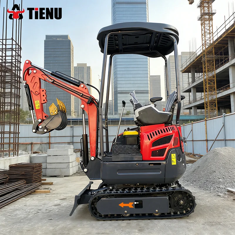 Mini-excavatrice à succès avec cabine optionnelle, moteur diesel Euro 5, certifiée EPA CE, directement de l'usine en Chine