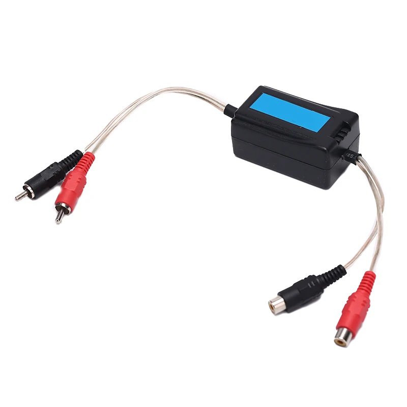 HKATOPS 3.5mm RCA Ground Loop Isolator Audio Stereo Hum Noise Filter Audio Jack
