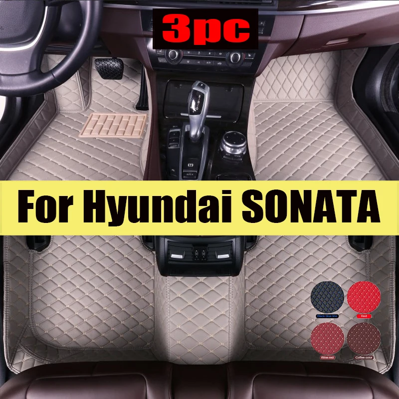 

Artificial Leather Custom Car Floor Mats for Hyundai SONATA 2015-2018 Interior Details Car trunk mat