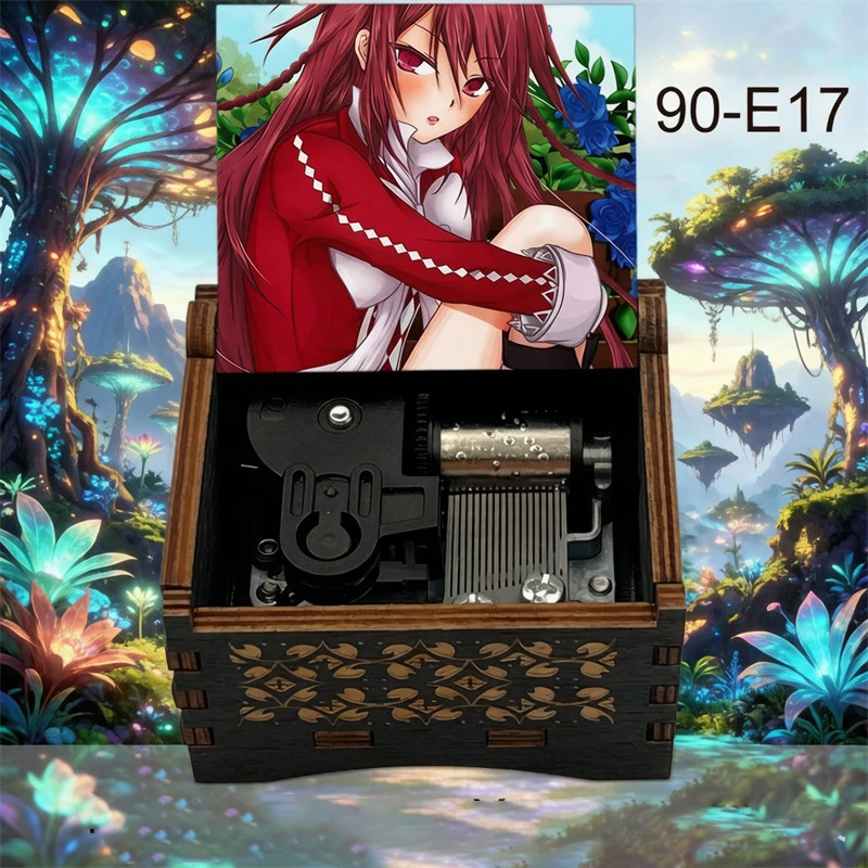 Newest Wooden Anime Lacie Melody Every Time You Kiss Me Music Box Girlfriend Girls Kids Wife Christmas Birthday New Year Gift