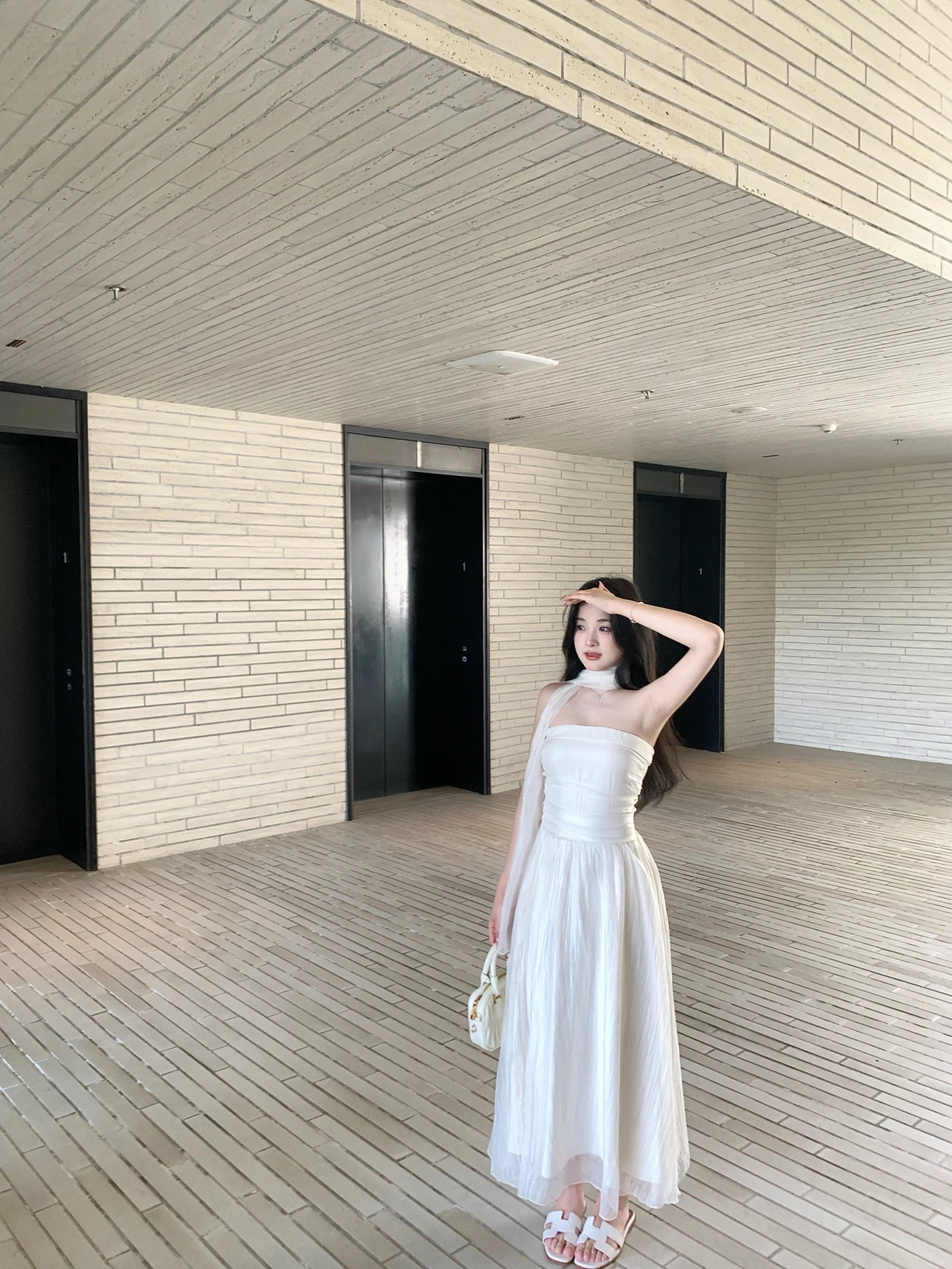 

Летнее женское платье-безрукавка Banana Gentle Breeze с открытыми плечами, длинное, в стиле Pure Desire, повседневное, в милом стиле