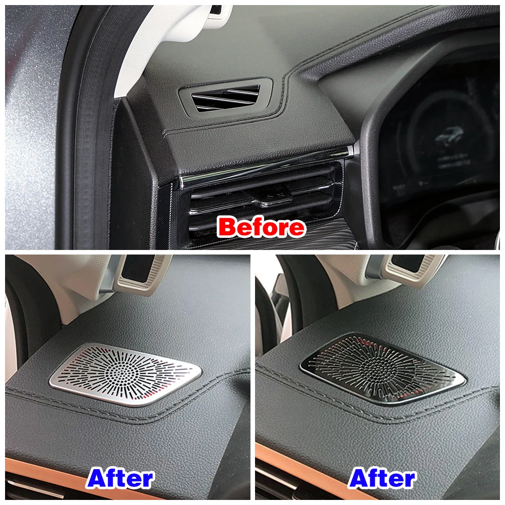Interior Accessories For Haval Jolion 2021-2024 Car Dashboard AC Outlet Vent Stereo Audio Speaker Sound Styling Frame Cover Trim