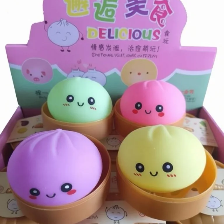 

Разноцветные антистресс-игрушки в форме пельменей, многоразовые, с низким отскоком, для снятия стресса, уникальные украшения для дома, подарки