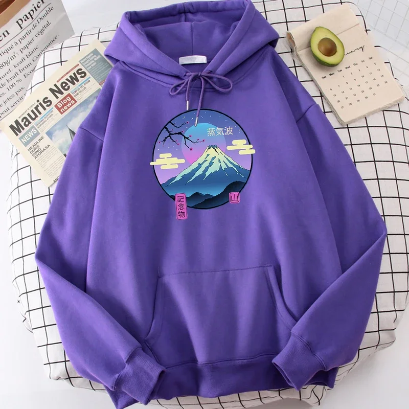 

Vaporwave Mount Fuji Memorial Ukiyo E Print Men's Hooded Hip Hop S-Xxl Hoodies Autumn Fleece Hoodie Fashion Casual Tracksuit