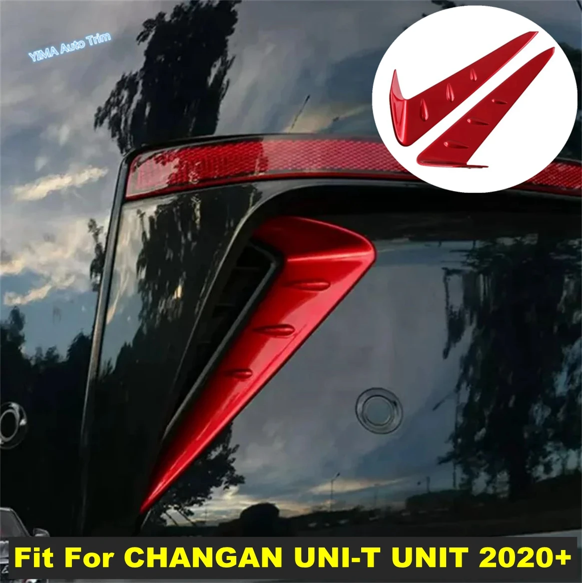 

Car Exterior Rear Fog Lights Lamps Eyelid Eyebrows Decor Stripes Cover Trim ABS Accessories For CHANGAN UNI-T UNIT 2020 - 2023