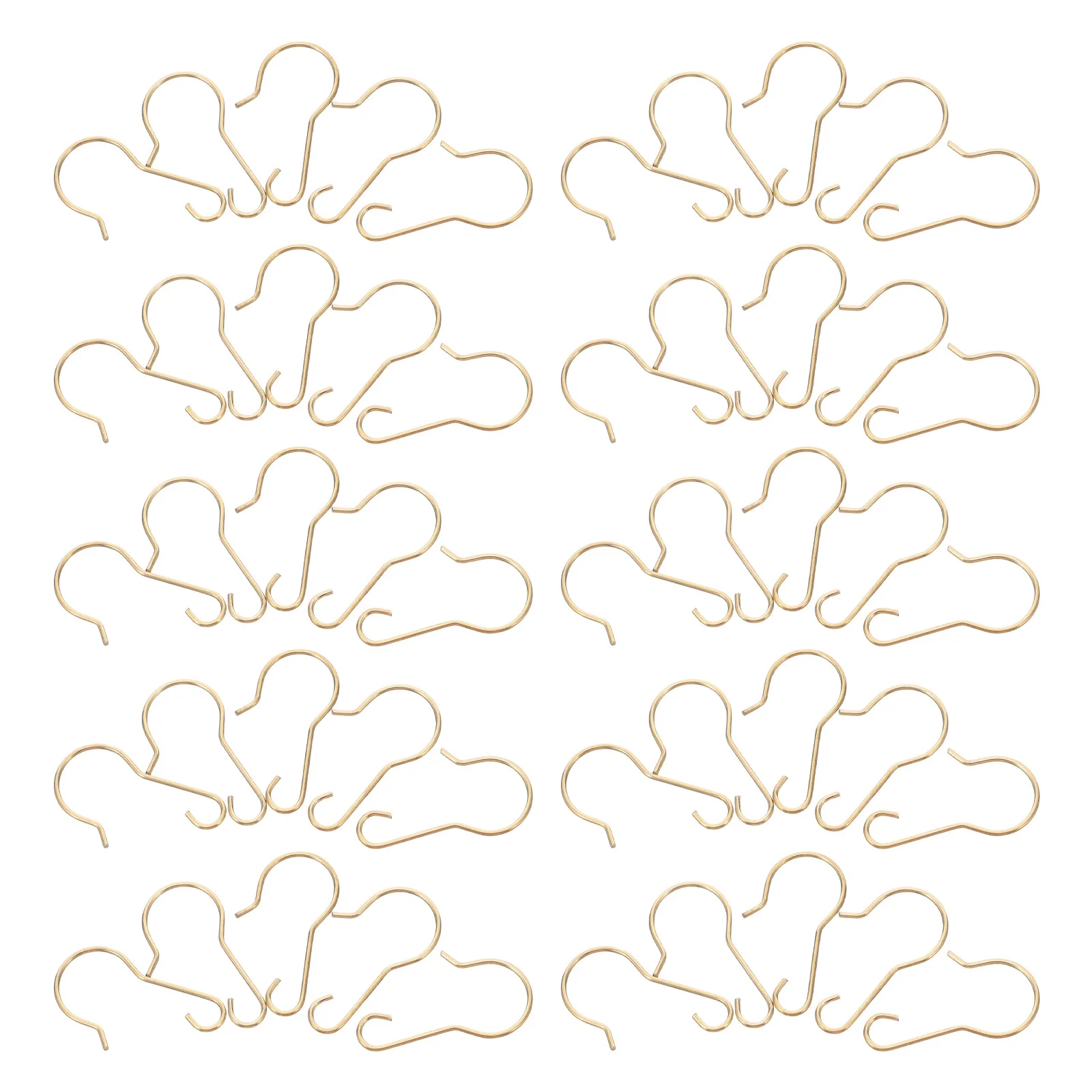 

200Pcs Metal Hooks for Holiday Decorations Festive Touch Weatherproof Hanging Ornaments String Lights Garden Patio