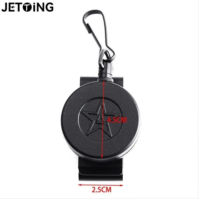 Tactical Keychain 100CM Wire Rope Camping Telescopic Burglar Chain Key Holder Outdoor Key Ring Return Retractable Key Chain