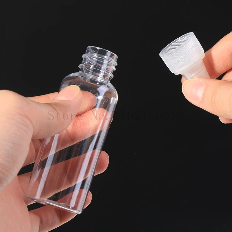 50Pcs Plastic Squeeze Bottles Empty Dropper Bottle Clear Lotion Bottle Paint Dispenser Applicator 15ml 20ml 30ml 50ml 60ml 100ml